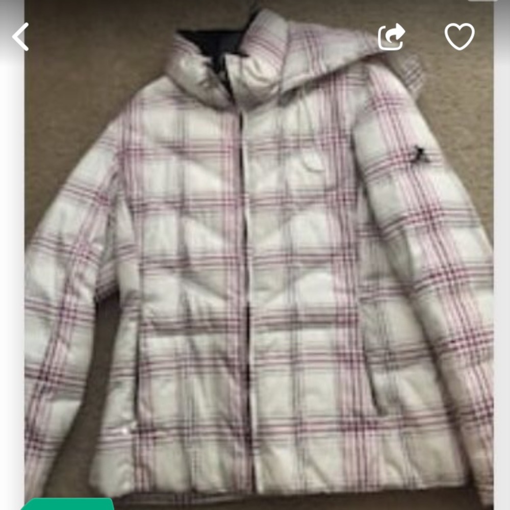 Snow/ winter jacket white with pink